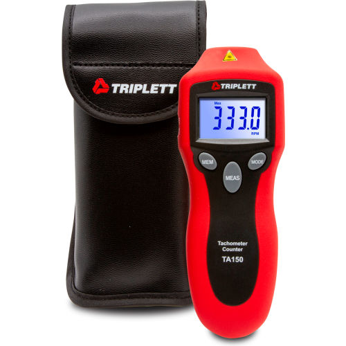Triplett Laser Photo Tachometer, 19-3/4&quot; Max Target Distance