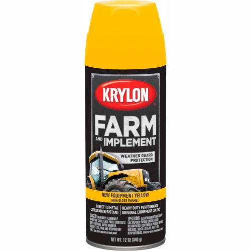Krylon Farm And Implement Paint New Cat Yellow K01944000 Pkg Qty 6