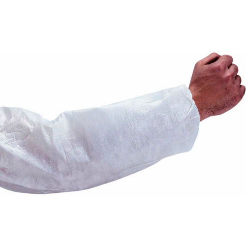 Laminated Polypropylene Sleeves, White, 18" x 9", 100 Pairs/Case