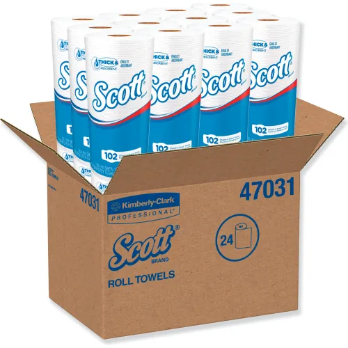 Towels, Paper, Perforated, Choose a Size®, SCOTT®, 24 Rolls/Case