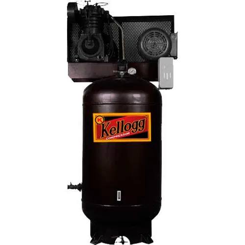 Kellogg-American L001152, 7.5 HP, Two-Stage, 80 Gal, Vert