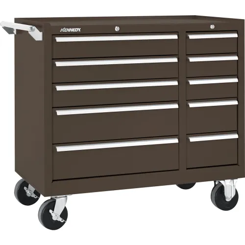 Kennedy® K1800 10 Drawer Roller Cabinet, 39-3/8