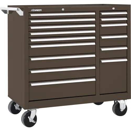 Kennedy® K1800 15 Drawer Roller Cabinet, 39-3/8
