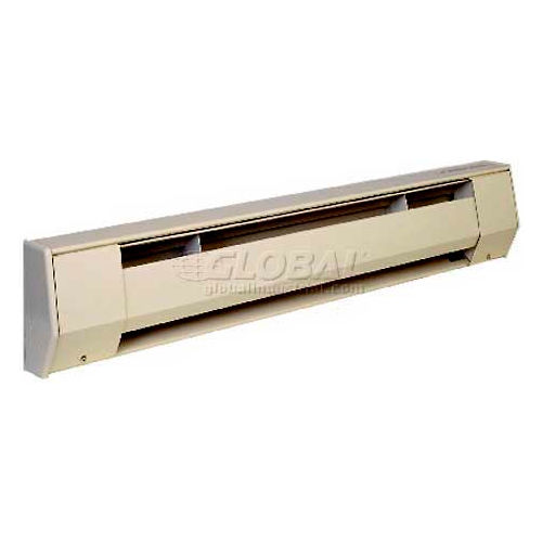 King Electric Baseboard Heater 2K1205A, 500W, 120V, 27&quot;L, Almond