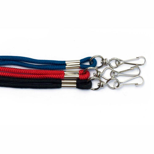 Kemp Whistle Rope Lanyard, Black, 10-429-BLK