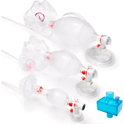 Kemp USA Ambu Pediatric Bag Valve Mask BVM with Hepa Filter