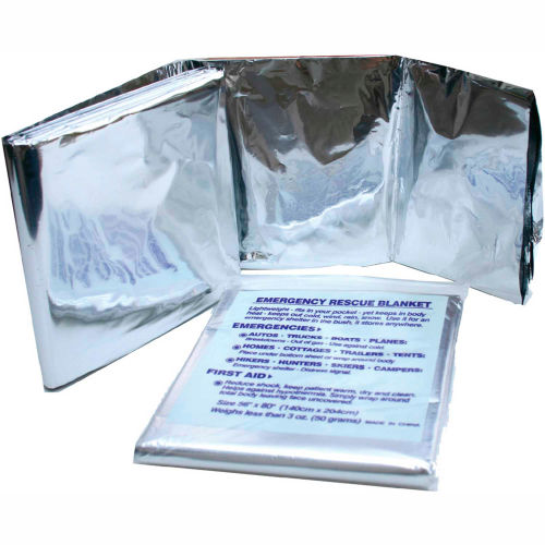 Kemp USA Mylar Foil Emergency Thermal Blanket, 10601
