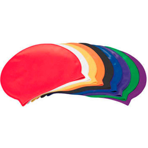 Kemp USA Silicone Swimming Caps, Red