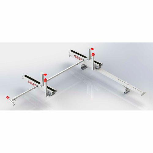 Weather Guard EZ-Glide 2™ Fixed Drop-Down Ladder Rack for Compact Vans Short - 2267-3-01