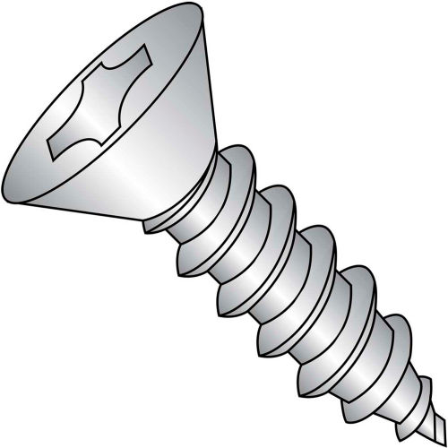 #4 x 5/16 Phillips Flat Self Tapping Screw Type AB Full Thread 18-8 ...