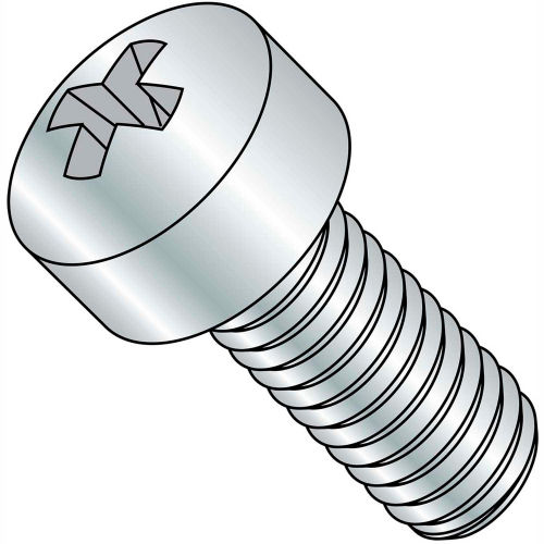 1/4-20X5/8 Phillips Fillister Head Machine Screw Fully Threaded Zinc ...