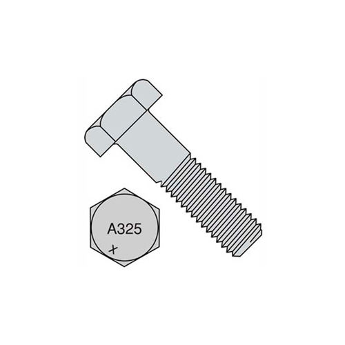 3/4-10X2 1/2 Heavy Hex Structural Bolts A325-1 Plain, Pkg of 100