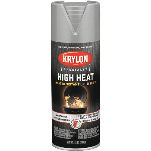 Krylon High Heat Paint BBQ & Stove Aluminum Spray Paint - K01407777 ...