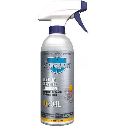 Sprayon LU204L Dry Film Graphite Lubricant, 14 oz. Non-Aerosol Liqui-Sol  Spray - SC0204LQ0 - Pkg Qty 12