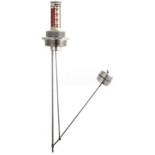 Krueger Sentry 55 Gal Drum Gauge B552ALLSS Stainless Bushing, Rods & Float 2" Fitting