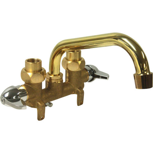 Dominion Faucets Two Handle Laundry Tray Faucet, Rough Brass