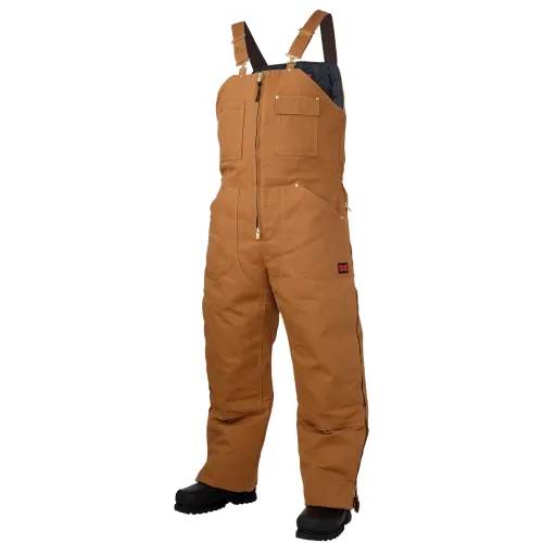 Tough Duck Insulated Bib Overall, S, Brown