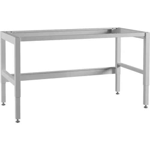 Kewaunee® Basik Bench 4Leg Adjustable Laboratory Bench w/ Casters, 66"W x 24"D x 36"H, White