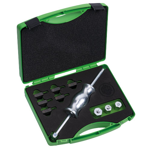 Kukko 10 Piece Slide Hammer Set (Metric) 6 Male Adapters & 3 Female