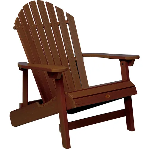 highwood® Hamilton Folding Adirondack Chair, King Size Weathered Acorn