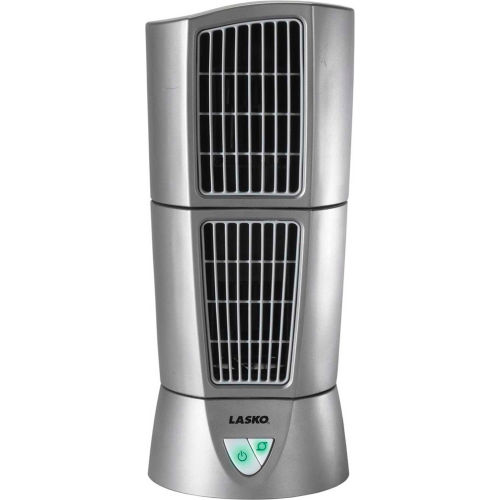 Lasko 4910 6&quot; Wind Tower&#174; Desktop Fan, 3-Speed, 110V, Platinum
