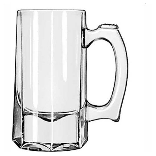 Libbey Glass 5205 - Glass Mug Beer Stein 10 Oz., 12 Pack