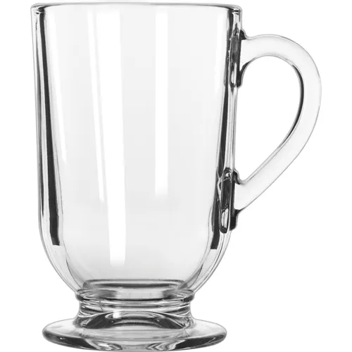 Libbey Glass Mugs, Clear, 13.5 fl oz Capacity - 12 pack