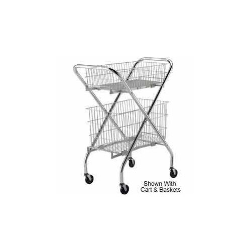 Lakeside&#174; Wire Basket for Lakeside&#174; Wire Cart, 24-1/4&quot;L x 14-1/4&quot;W x 12&quot;H, Silver
