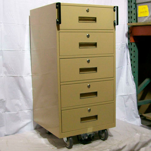 Fenco Bus Teller Pedestal 214BC18A 5 Drawers 18"W x 19"D x