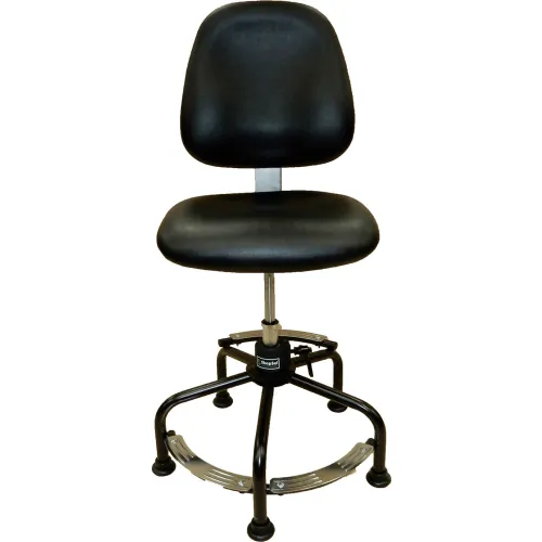 ShopSol Big Tall Workbench Chair Vinyl Black