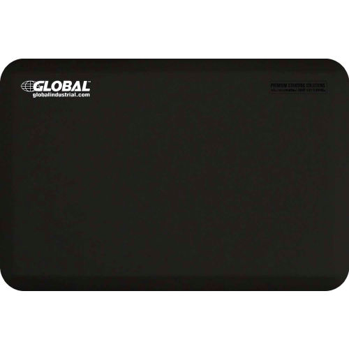 Global Industrial&#8482; Supreme Anti Fatigue Mat 3/4&quot; Thick 2' x 3' Black