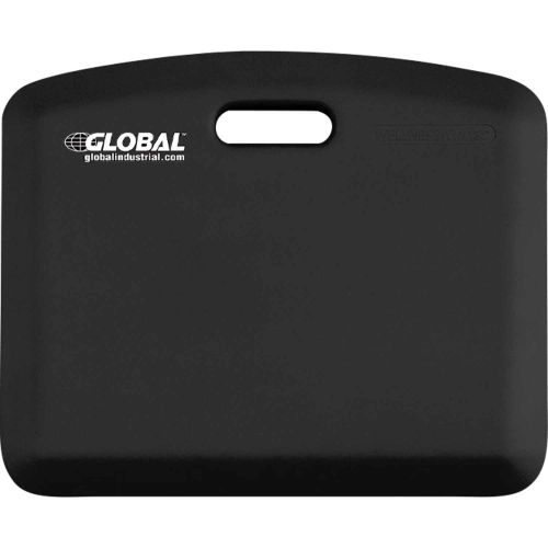 Global Industrial&#8482; MobilePro Anti Fatigue Mat 3/4&quot; Thick 2' x 1.5' Black