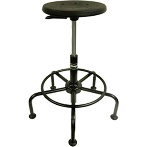 Shopsol™ Workbench Round Stool w/ Pneumatic Seat Height Range & Tubular