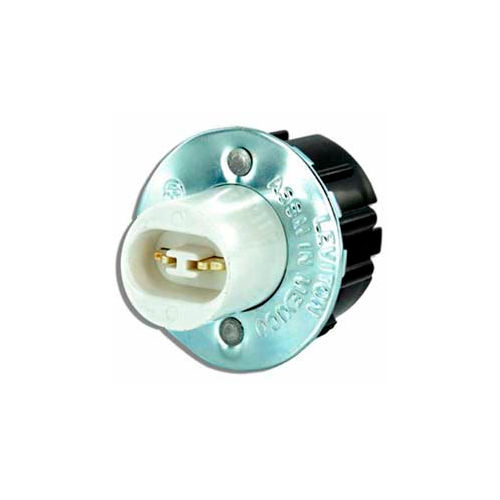 Leviton 523 High-Output Base, Double Contact, Fluorescent Lampholder, White