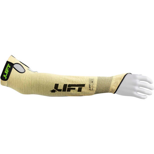 Lift Safety Fire Resistant Sleeve, Fiberwire, A5, One Size Fits Most, Hook and Loop, 13 Gauge