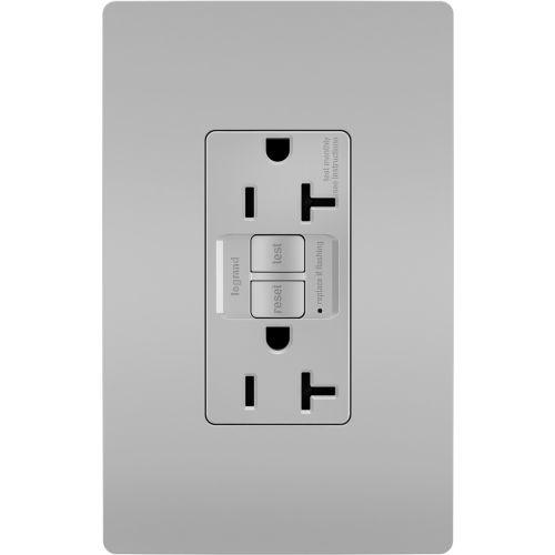 Legrand® Radiant® Tamper Resistant Receptacle, 20A, 125V, Gray
