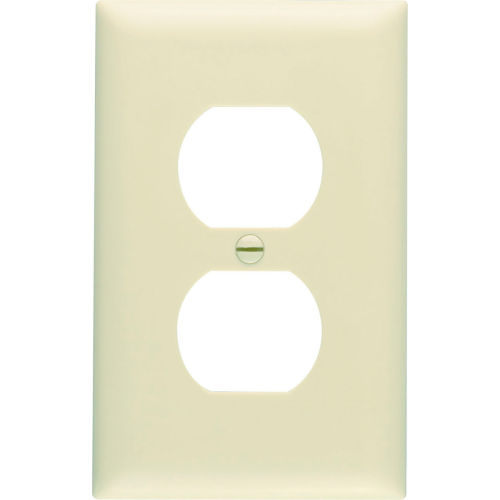 Legrand&#174; Trademaster&#174; Duplex Receptacle Openings Wall Plate W/ One Gang, Ivory - Pkg Qty 25