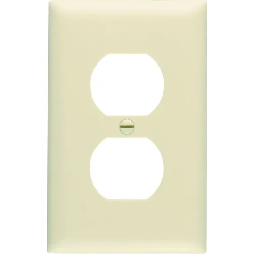Legrand® Trademaster® Duplex Receptacle Openings Wall Plate W/ One Gang, Ivory - Pkg Qty 25