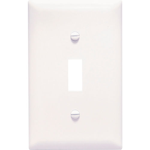 Legrand&#174; Trademaster&#174; Toggle Switch Openings Wall Plate W/ One Gang, White - Pkg Qty 20