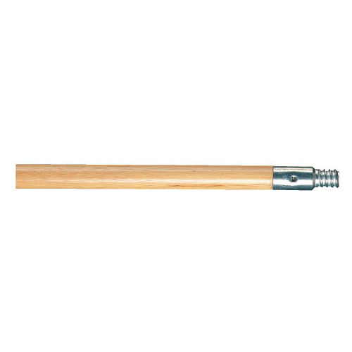 Boardwalk&#174; 60&quot; Metal-Tip Threaded End Broom Handle, Natural - BWK138 - Pkg Qty 6