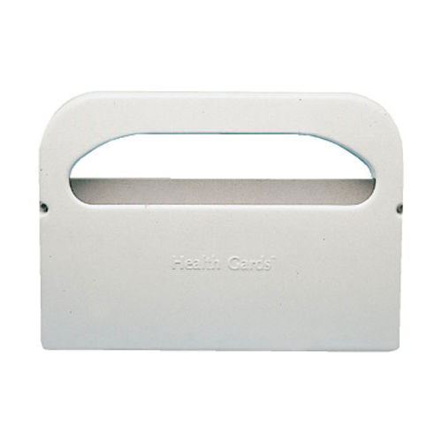 Hospeco 1/2 Fold Plastic Toilet Seat Cover Dispenser 16" x 3-1/4" x 11-1/2", White - HOSHG12