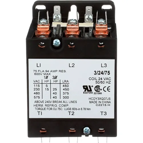 tradepro-contactor-75-amp-24v-3-pole