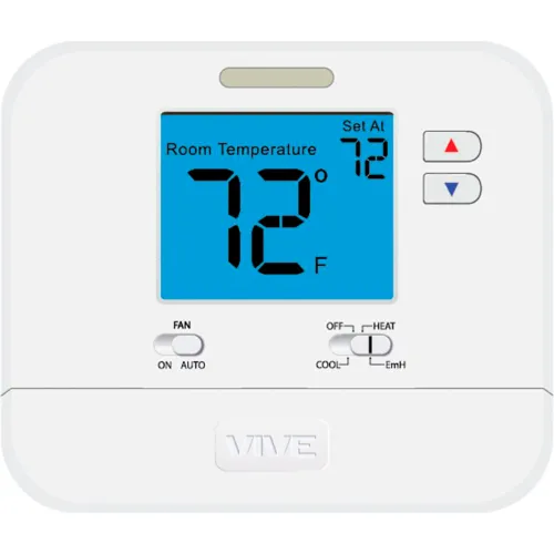 VIVE™ 700 Series Large Display Thermostat, Non Programmable, 1H/1C