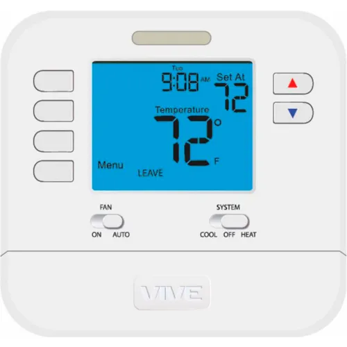 VIVE™ 700 Series 5+1+1 Large Screen Thermostat, Programmable, 1H/1C
