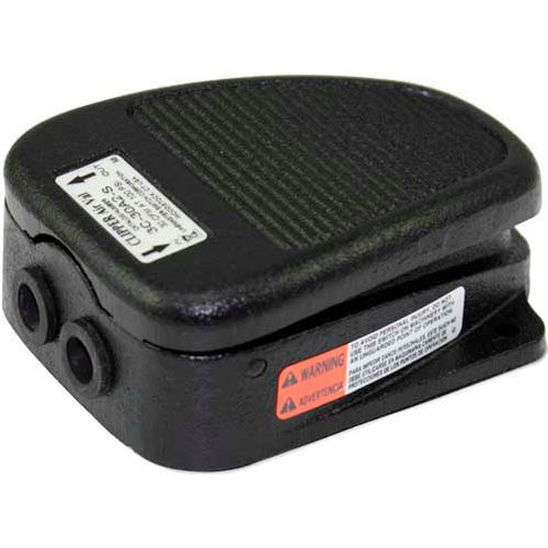 Linemaster 4C30F2S Airval Foot Switch, 4Way Momentary, Black, Cast Iron