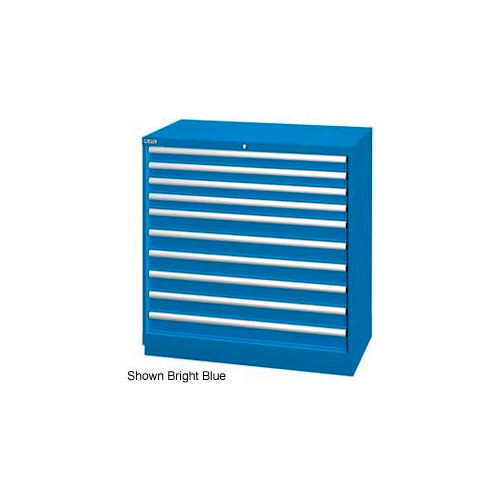 Lista 40-1/4"W Drawer Cabinet, 10 Drawer, 162 Compart-Classic Blue,Individual Lock