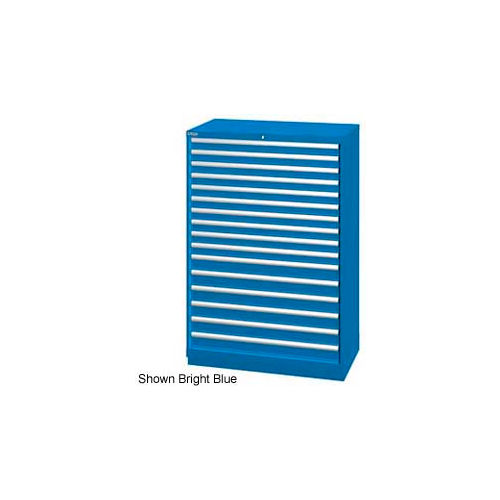 Lista 40-1/4"W Cabinet, 16 Drawer, 270 Compart - Classic Blue, No Lock