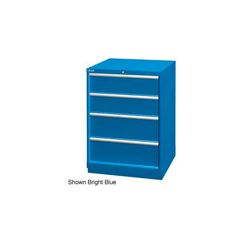 Lista 28-1/4&quot;W Drawer Cabinet, 4 Drawer, 26 Compart - Classic Blue, No Lock