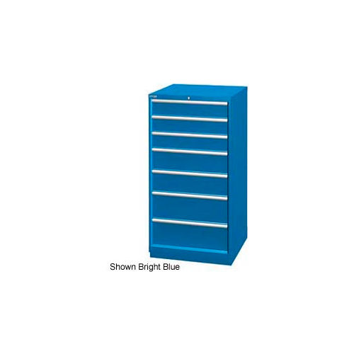 Lista 28-1/4&quot;W Cabinet, 7 Drawer, 62 Compart - Classic Blue, Master Keyed