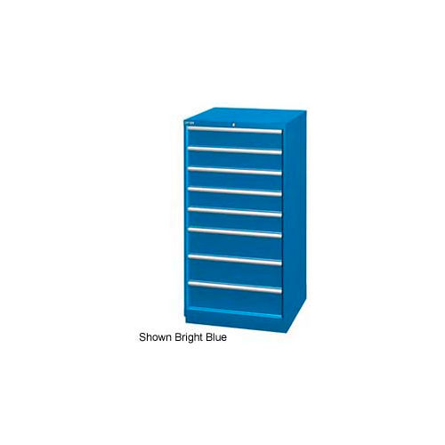 Lista 28-1/4&quot;W Cabinet, 8 Drawer, 95 Compart - Light Gray, Individual Lock